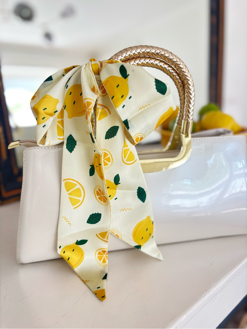 Fruit Ribbon Scarf - Lemon, Cherry, Watermelon, or Citrus
